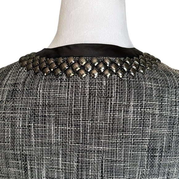 H&M Cropped Black White Blazer Size 8 - Picture 8 of 17